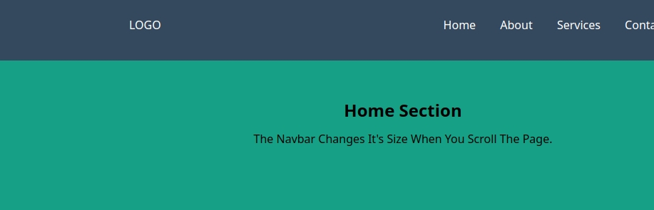 Navbar Height Chagner