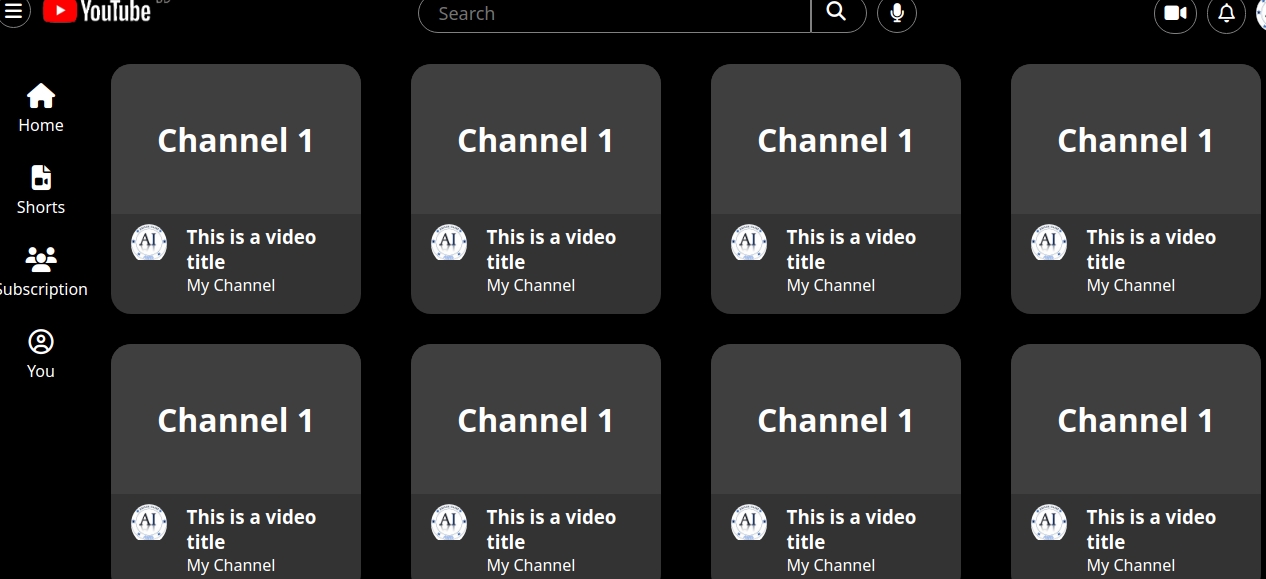 Youtube Landing Page